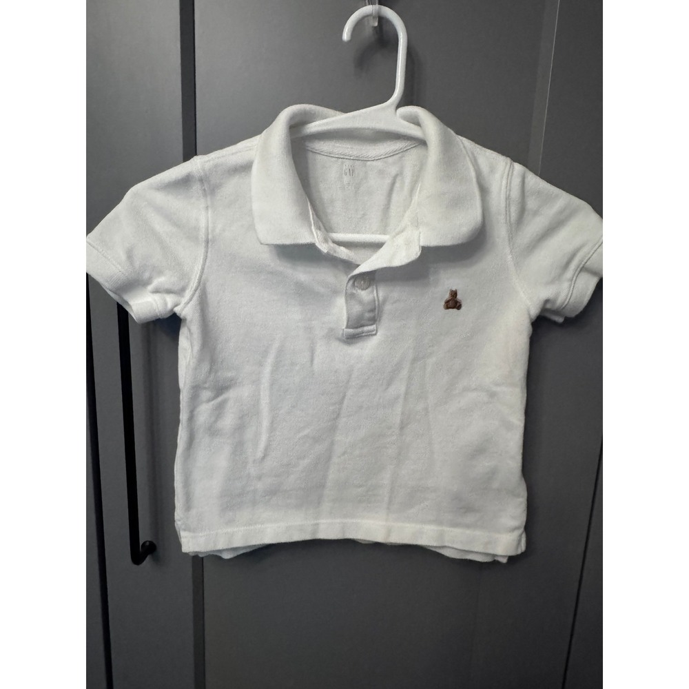 Baby Gap Boys White Polo 100% Cotton 3T Excellent Condition